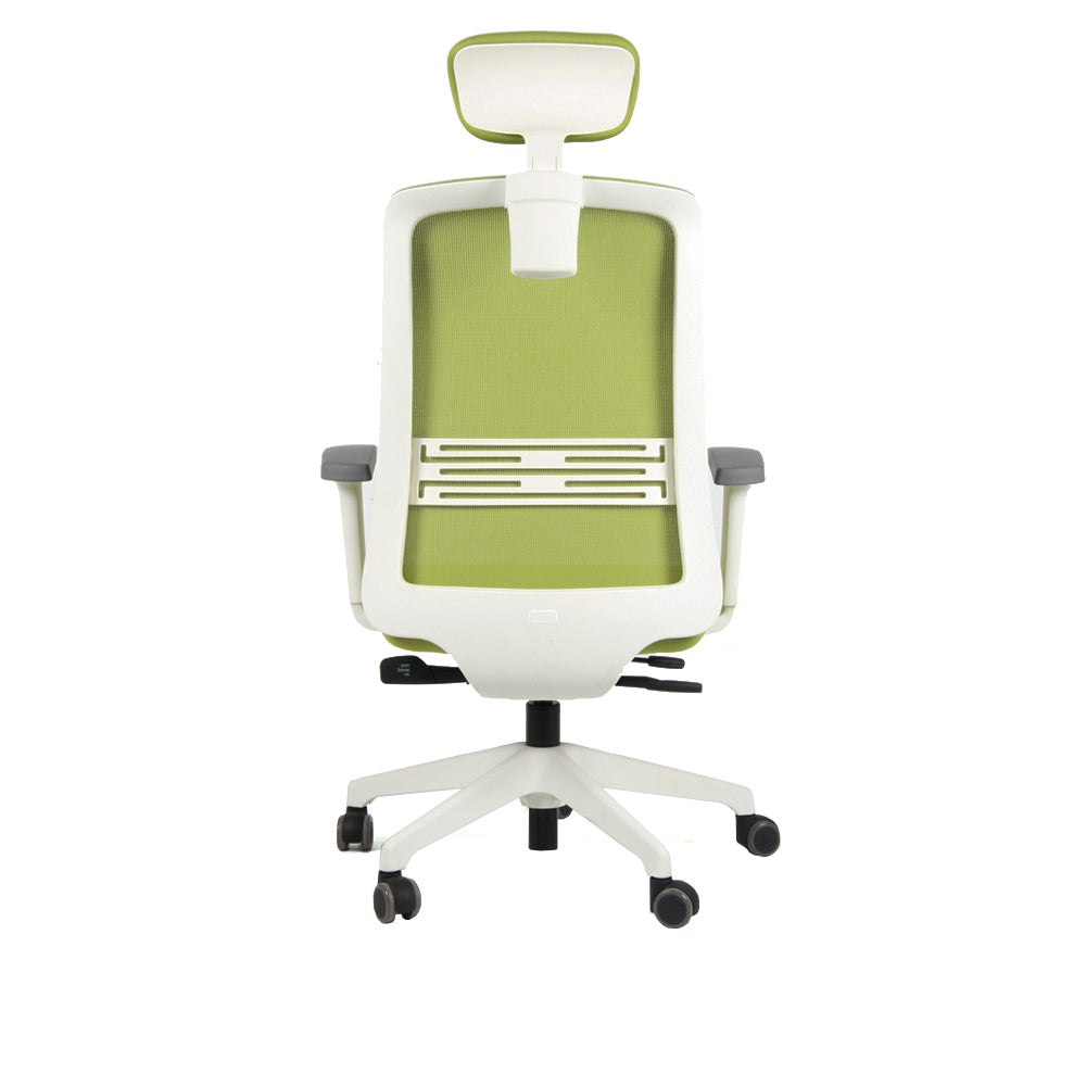 Silla GÜD Color Executive c/cabezal. Base Plástica Blanca